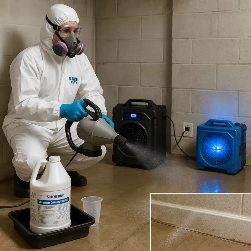Sanitization and Odor Removal process in Camp Pendleton South, CA